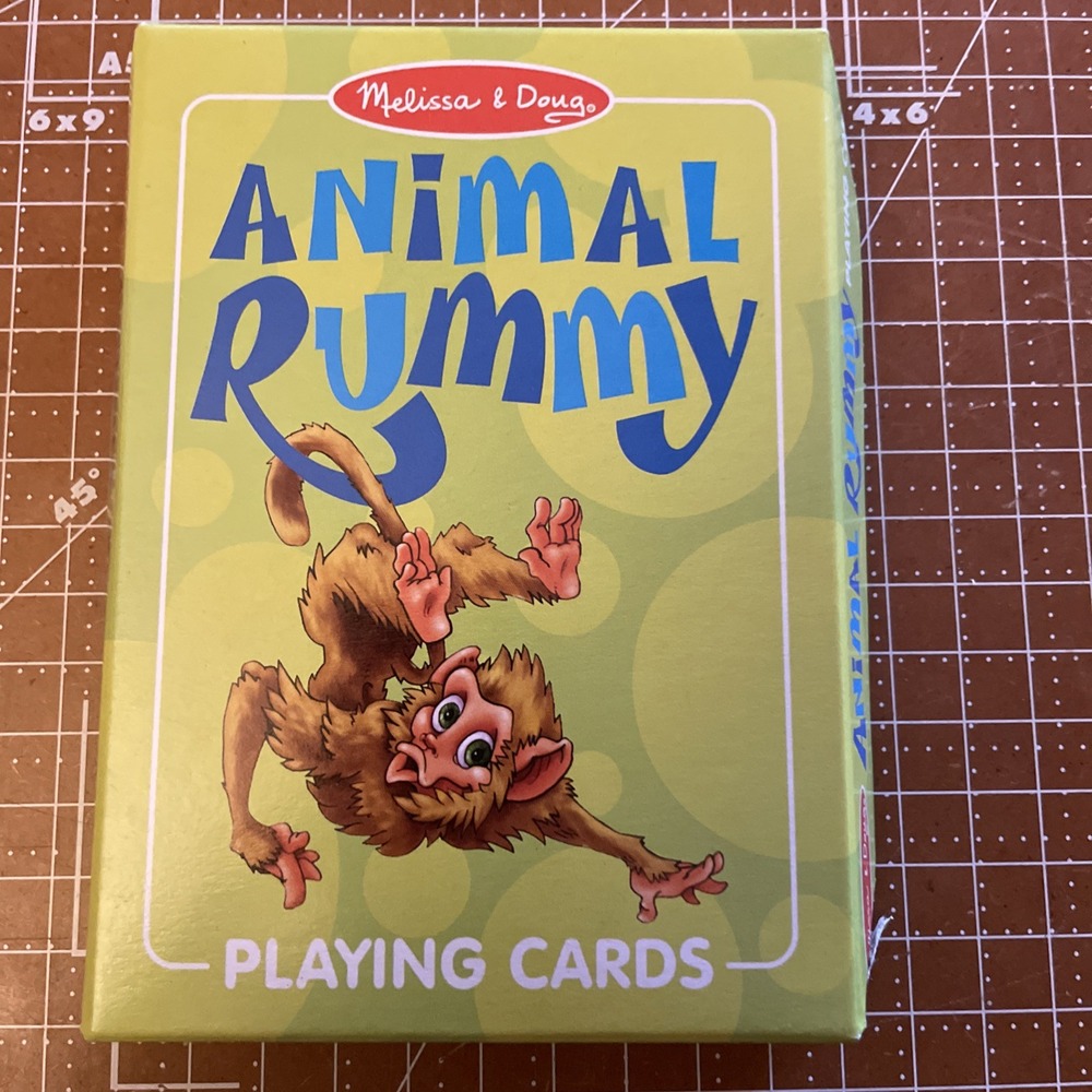 Melissa & Doug Animal Rummy Playing Cards 40 Cards (counted)